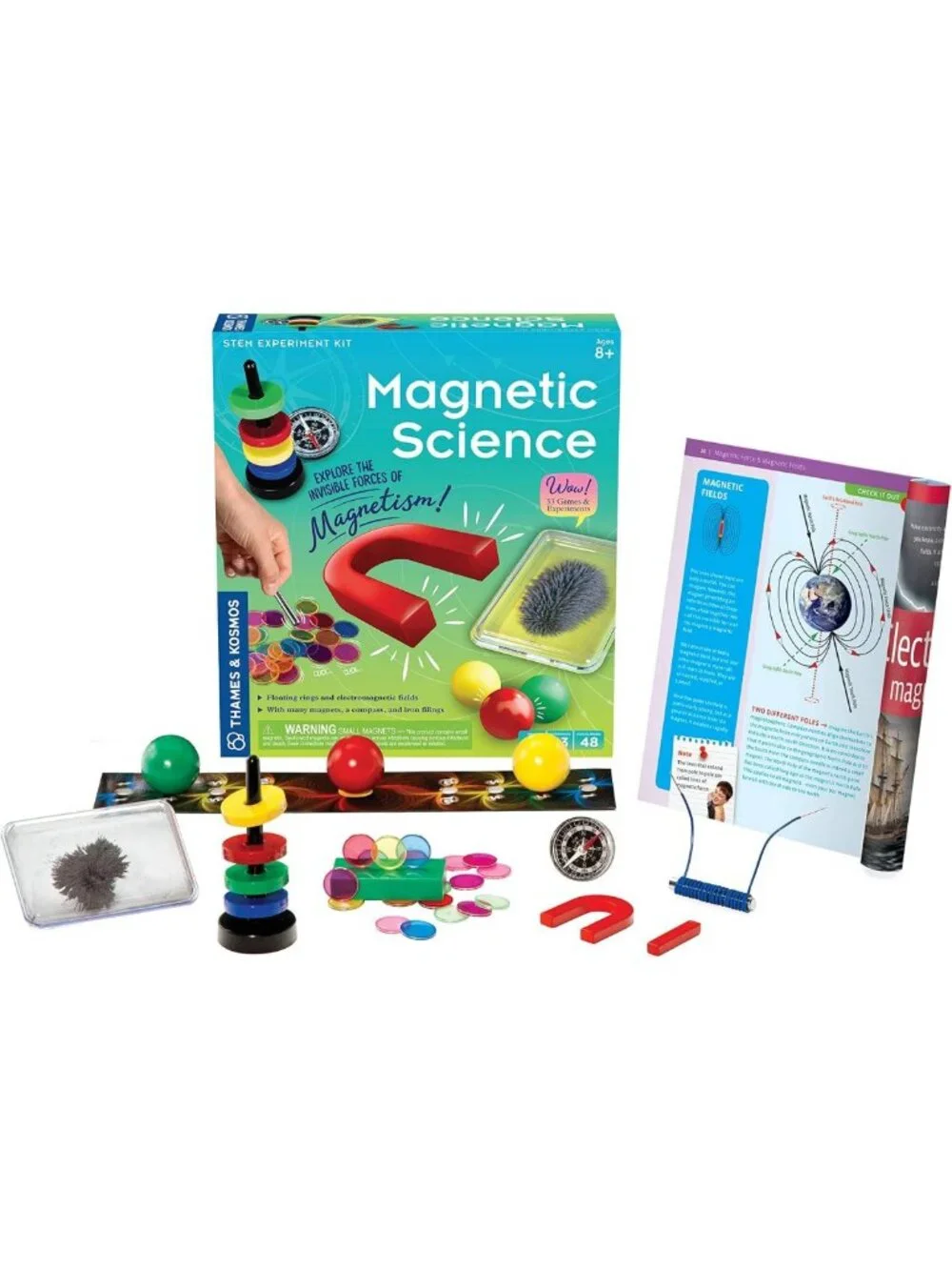 Magnetic Science Kit for Kids | 33 STEM Experiments | Learn Earth’s Magnetic